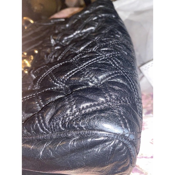 Marc Jacobs black Leather Large quilted Stam Shoulder Tote Bag - Picture 6 of 7